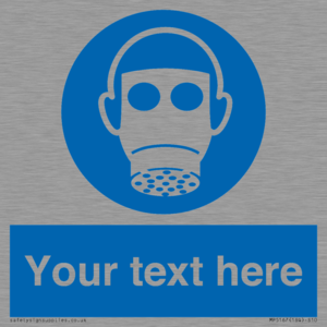 Custom Respirator Required Sign